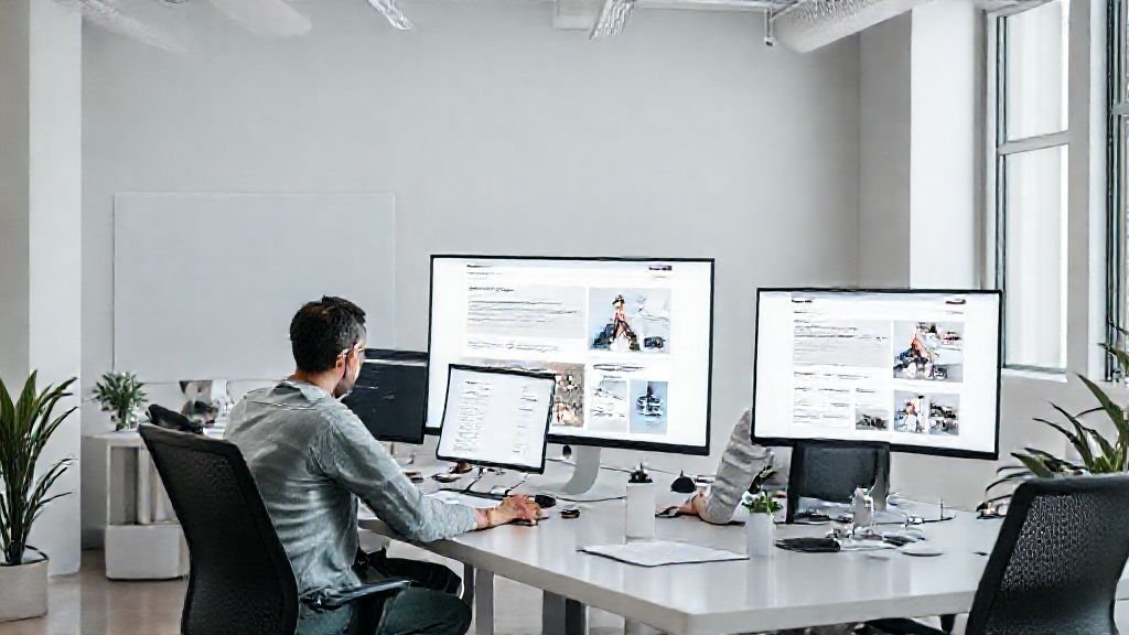 web development Cyprus modern workspace