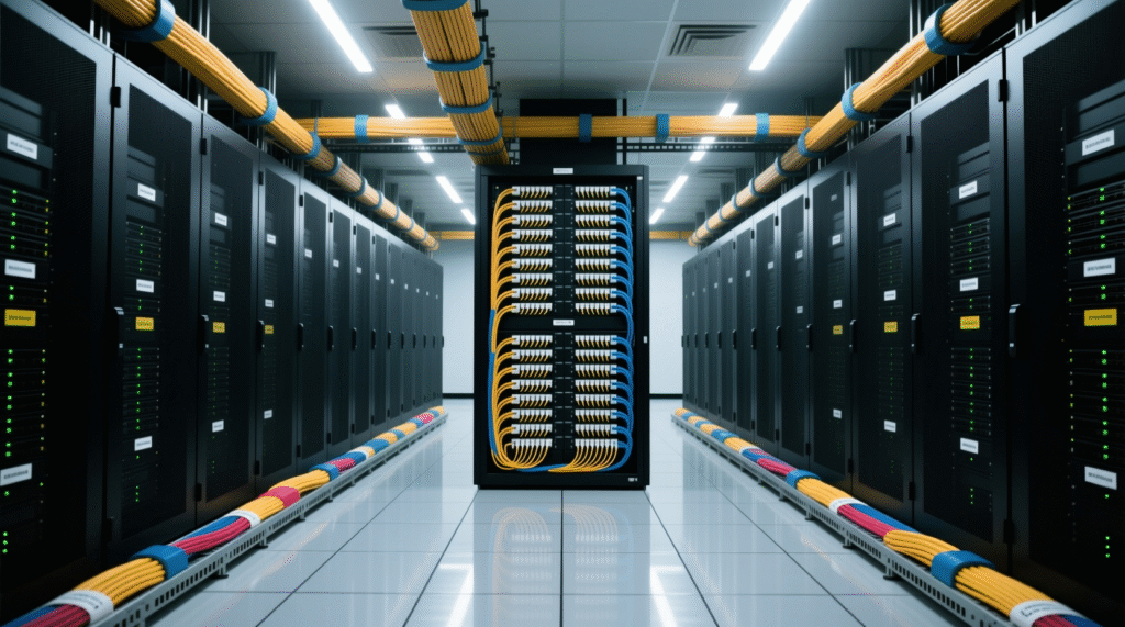 server room ve patch panel kurulumu