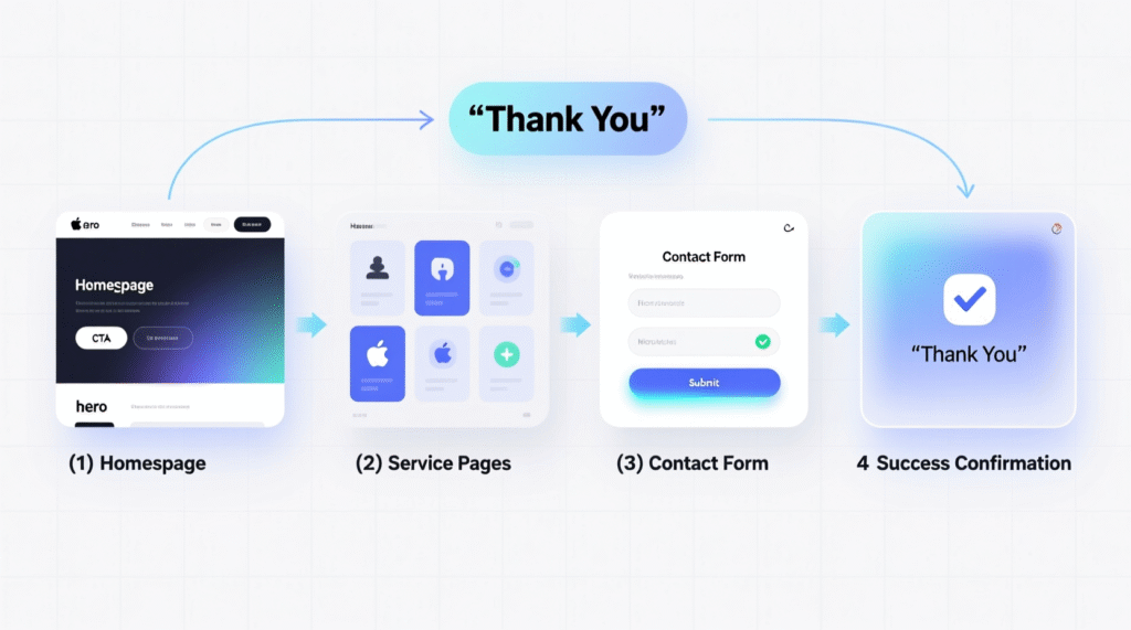 User experience focused web design in Cyprus with clear navigation structure