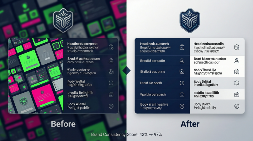 Impact of brand strategy on visual consistency