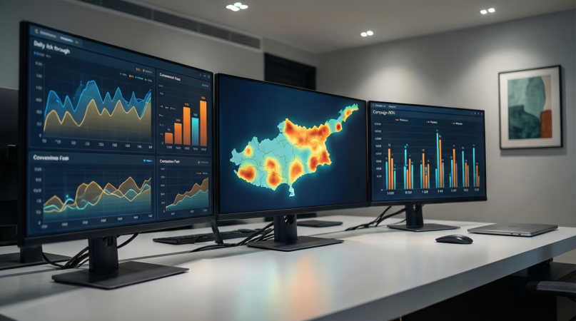 Performance marketing analytics dashboard for businesses in Cyprus